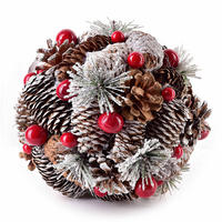 CHRISTBAUMKUGEL Santa Lila Braun 18/18/18 cm Kunstoff - Braun, Kunststoff (18/18/18cm) - Mondex