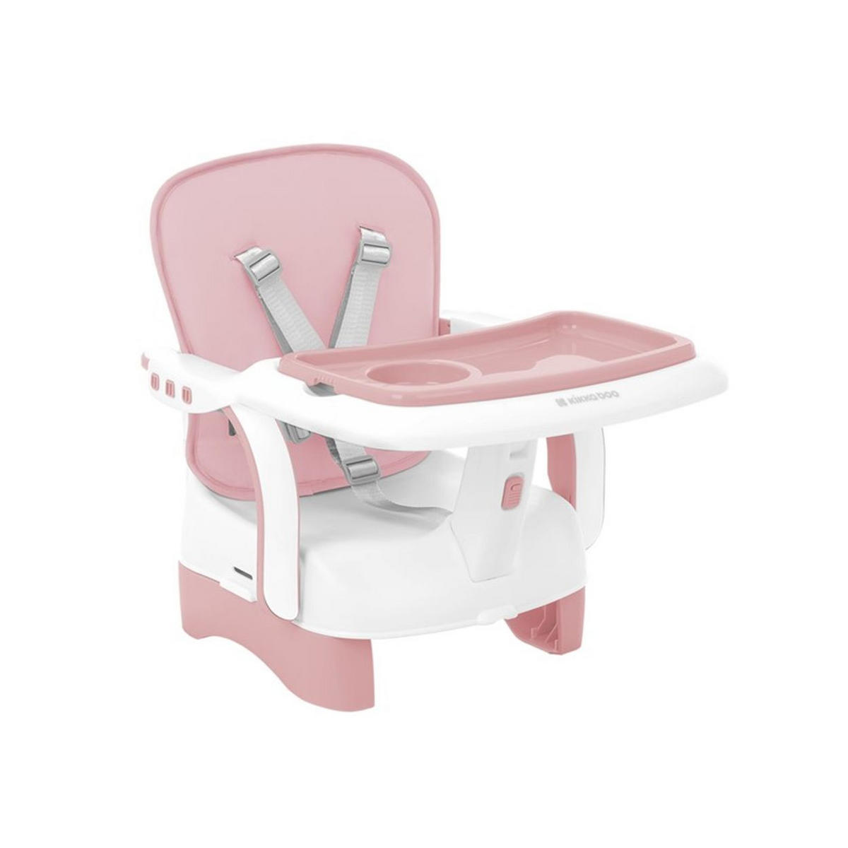 KINDERSTUHL Chewy rosa Doppeltablett, Sicherheitsgurt, faltbar - Rosa, Kunststoff (39/38/25cm) - Kikka boo
