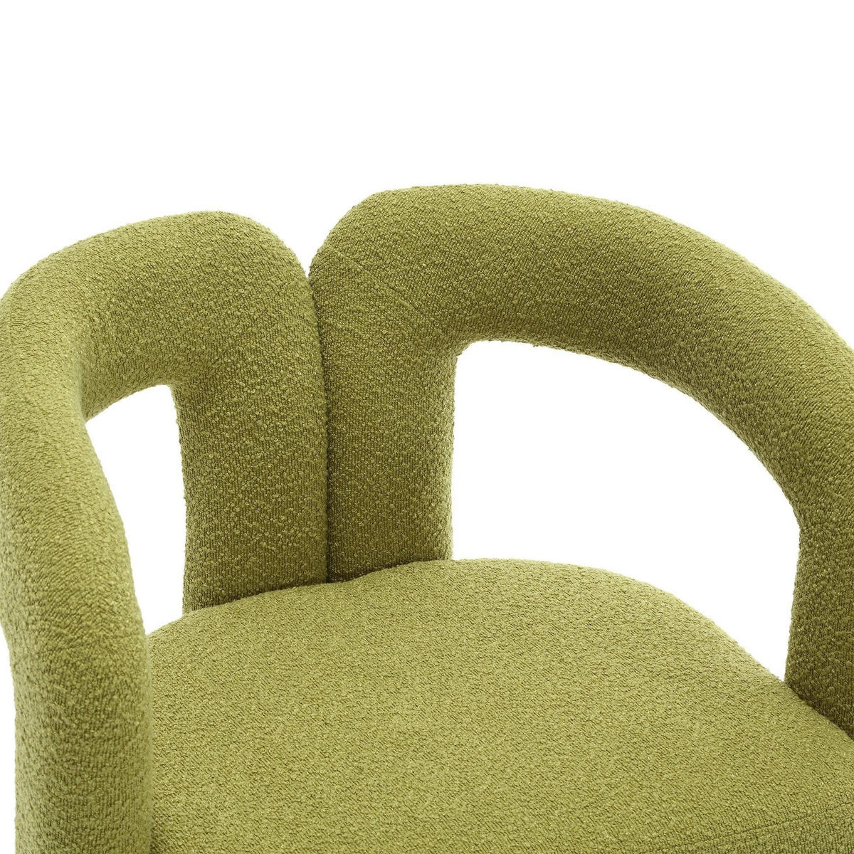DREHSTUHL 360°Drehsessel Loungesessel mit Polsterung,Boucle,Hellgrün - Hellgrün, Textil (67/74/55cm) - LVHOM