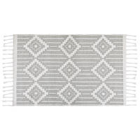 VINTAGE-OUTDOOR TEPPICH Tabiat 200/140 cm - Weiß, Kunststoff (140/200cm) - Beliani