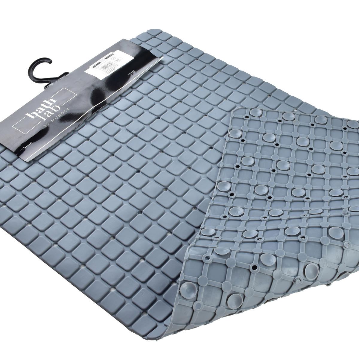 BADTEPPICH Zac Grau 80/40/2 cm Textilien - Grau, Textil (40/80cm) - Mondex