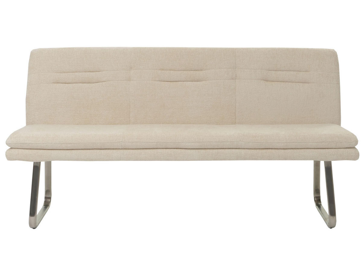 SITZBANK Cremeweiß - Weiß, Textil (180/93/58cm) - MCW