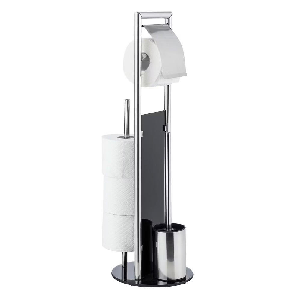 Wenko Toilettenpapierhalter Silber 20x70x20 cm