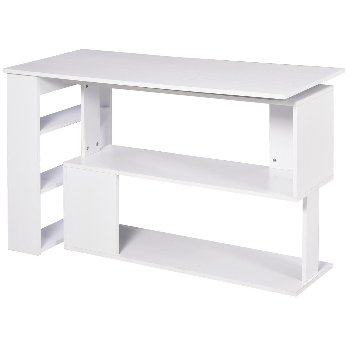 ECKSCHREIBTISCH Weiß 1 Stück - Weiß, Holzwerkstoff (120/110/745cm) - GiPP