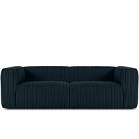 3-SITZER-SOFA FEROX Modern, Cord-Stoff, marineblau - Blau/Grün, Textil (246/73/96cm) - KONSIMO®