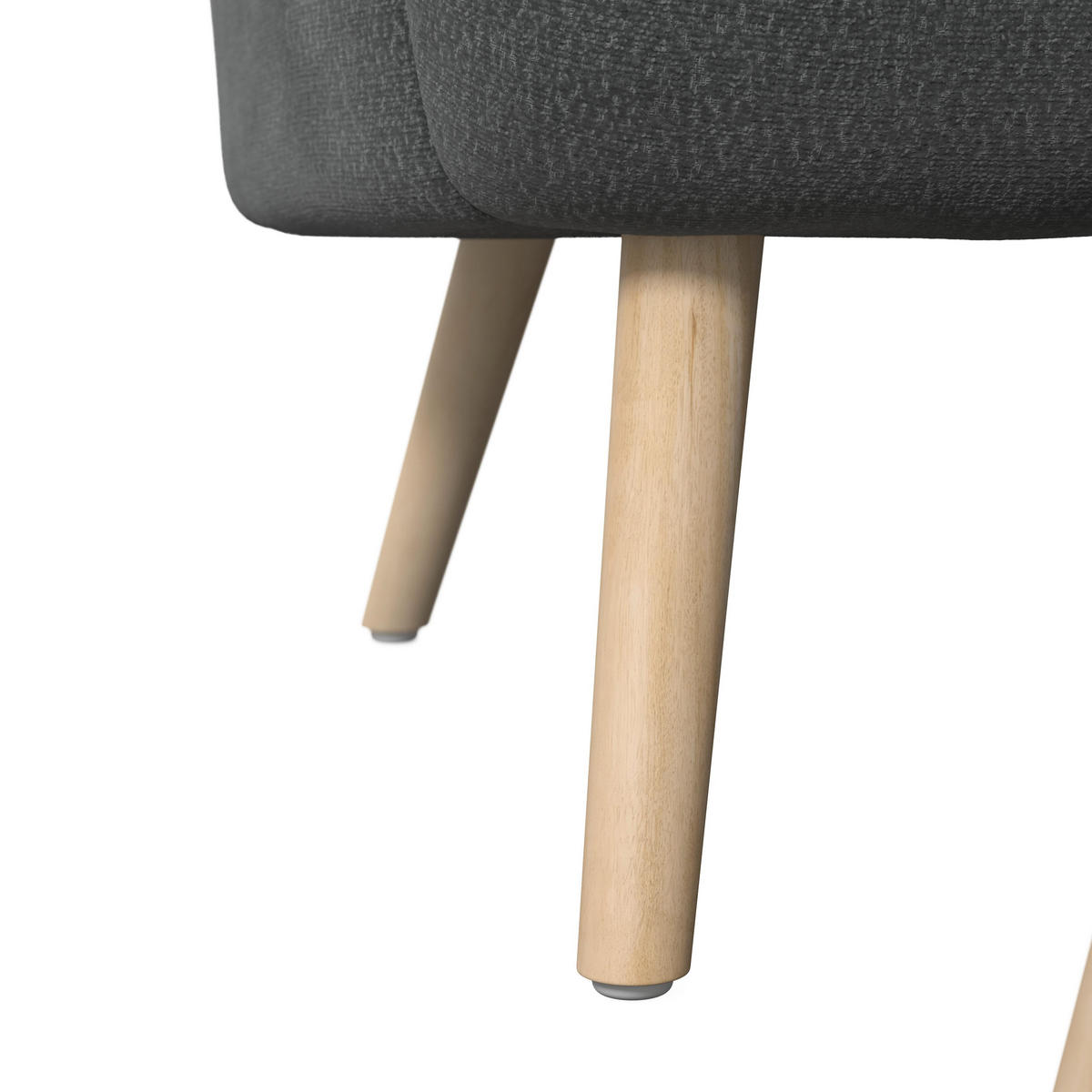 SESSEL Sonja Chenille Schwarz - Schwarz, Holz (71/66/70cm)