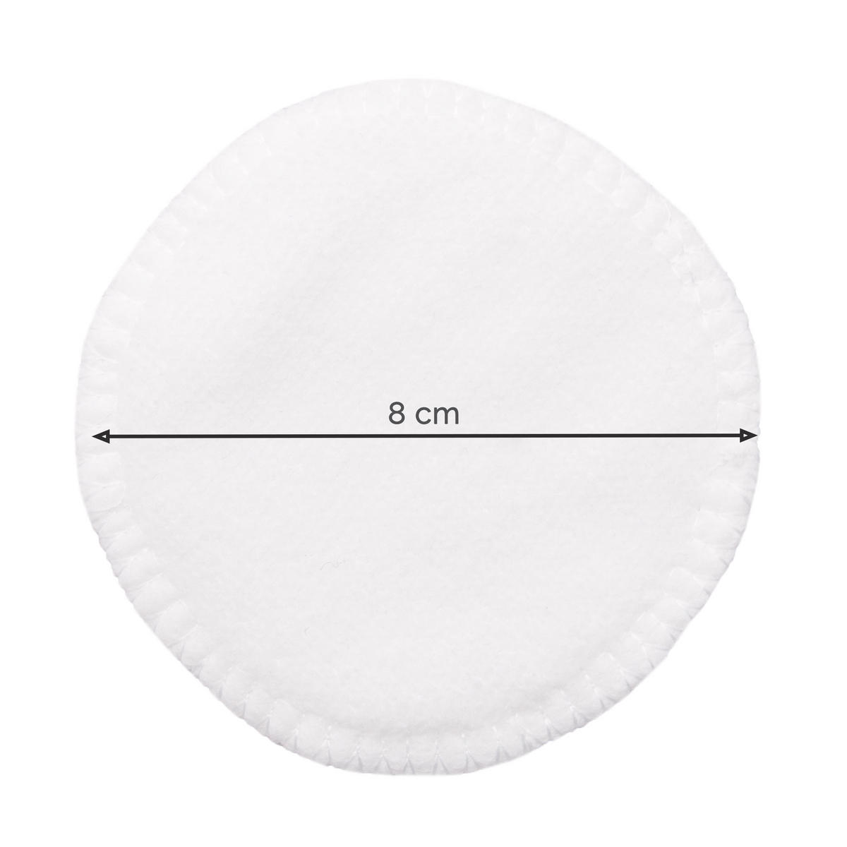 ABSCHMINKTÜCHER, 10er-Set, 8, 100% Polyester, Weiß - Weiß, Textil (8/8cm) - Zollner24