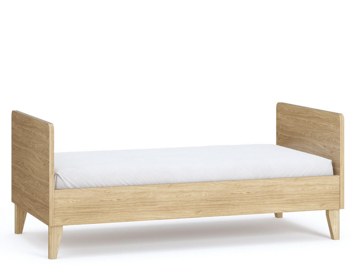 BABYZIMMER Maya Set B - 4-teilig - Eiche geölt - Eichefarben, Holz/Holzwerkstoff (140/204/60cm) - QMM TraumMöbel