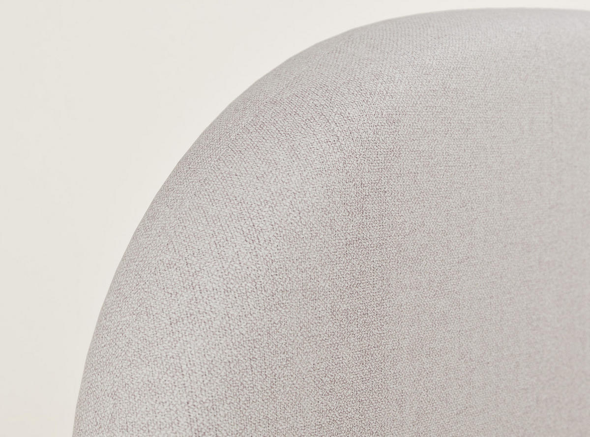 POLSTERBETT Maumere Beige 160/200 cm im Webstoff - Beige/Schwarz, Holz/Holzwerkstoff (160/200cm) - Maison de Reve