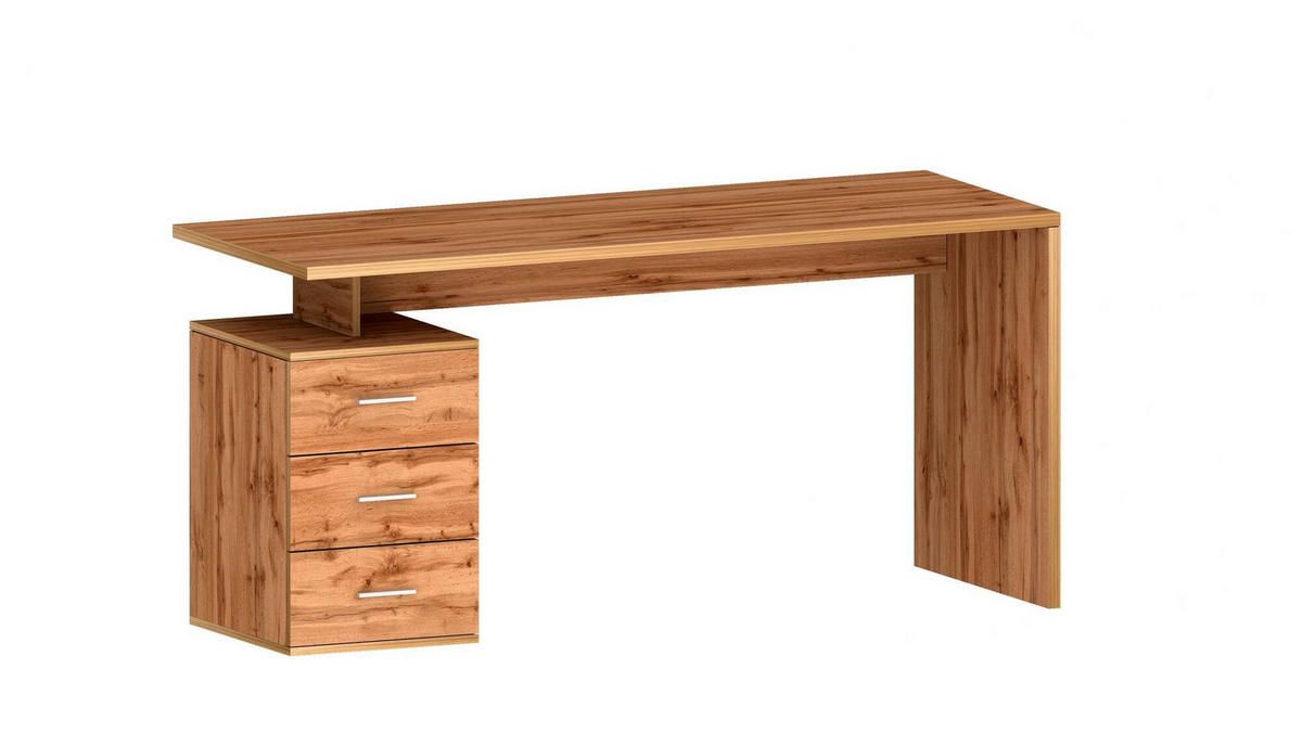 SCHREIBTISCH Eiche 60/160/75 cm - Braun, Holzwerkstoff (60/160/75cm) - DMORA