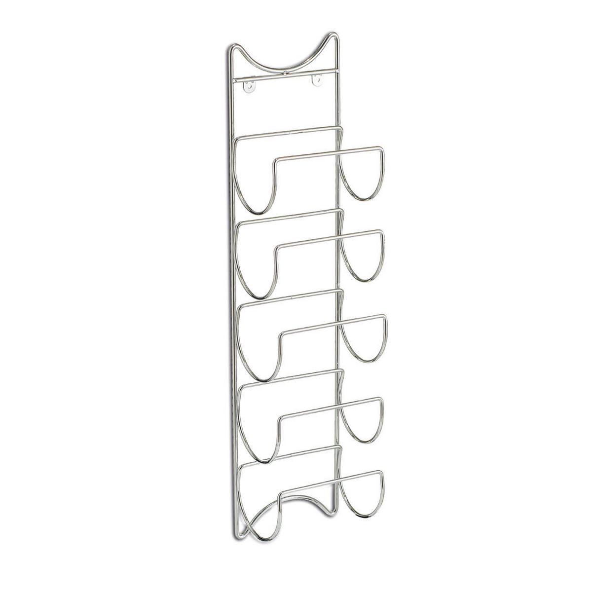WEINREGAL Metall - Silberfarben, Metall (10.5/61/15cm)