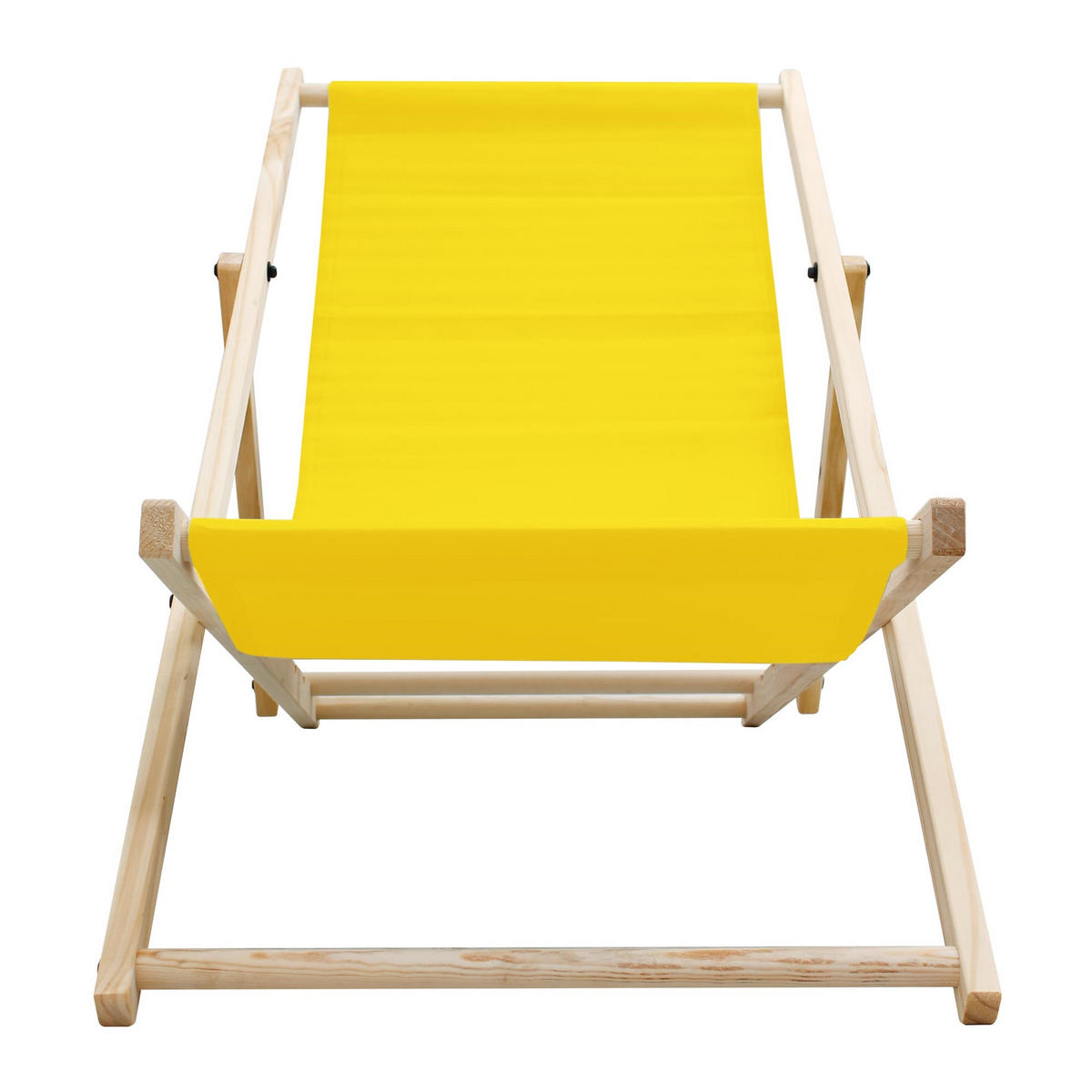 STRANDLIEGE 4er Set Gelb - Gelb, Holz (52/83/117cm) - ECD-Germany