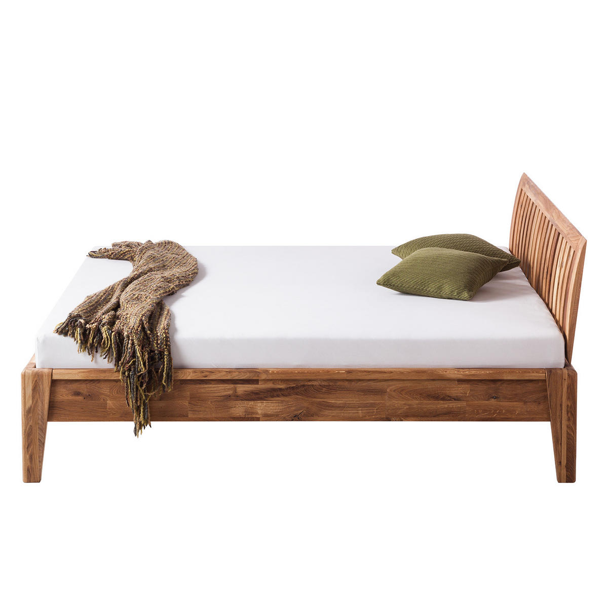 BETT - Massivholz - Eichefarben, Holz (140/200cm) - home24
