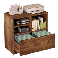 STAURAUMSCHRANK mit Schublade & Offenen Fächern INDUSTRIAL 83.8 x 40.0 x 72.5 cm - Wildeiche, Holzwerkstoff/Metall (83.8/72.5/40cm) - Quality Elegance