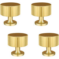 SCHRANKKNOPF Gold 4er-Set 28x28 mm - Orange, Metall (0.28/1.9/0.28cm)
