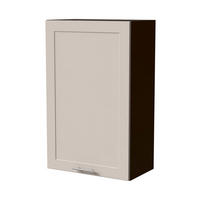 HÄNGESCHRANK Oslo W4/60/1 Lava / Kaschmir Matt 60 / 32,5 / 96cm - Kaschmir/Dunkelgrau, Holz/Holzwerkstoff (60/96/32.5cm) - Feldmann-Wohnen