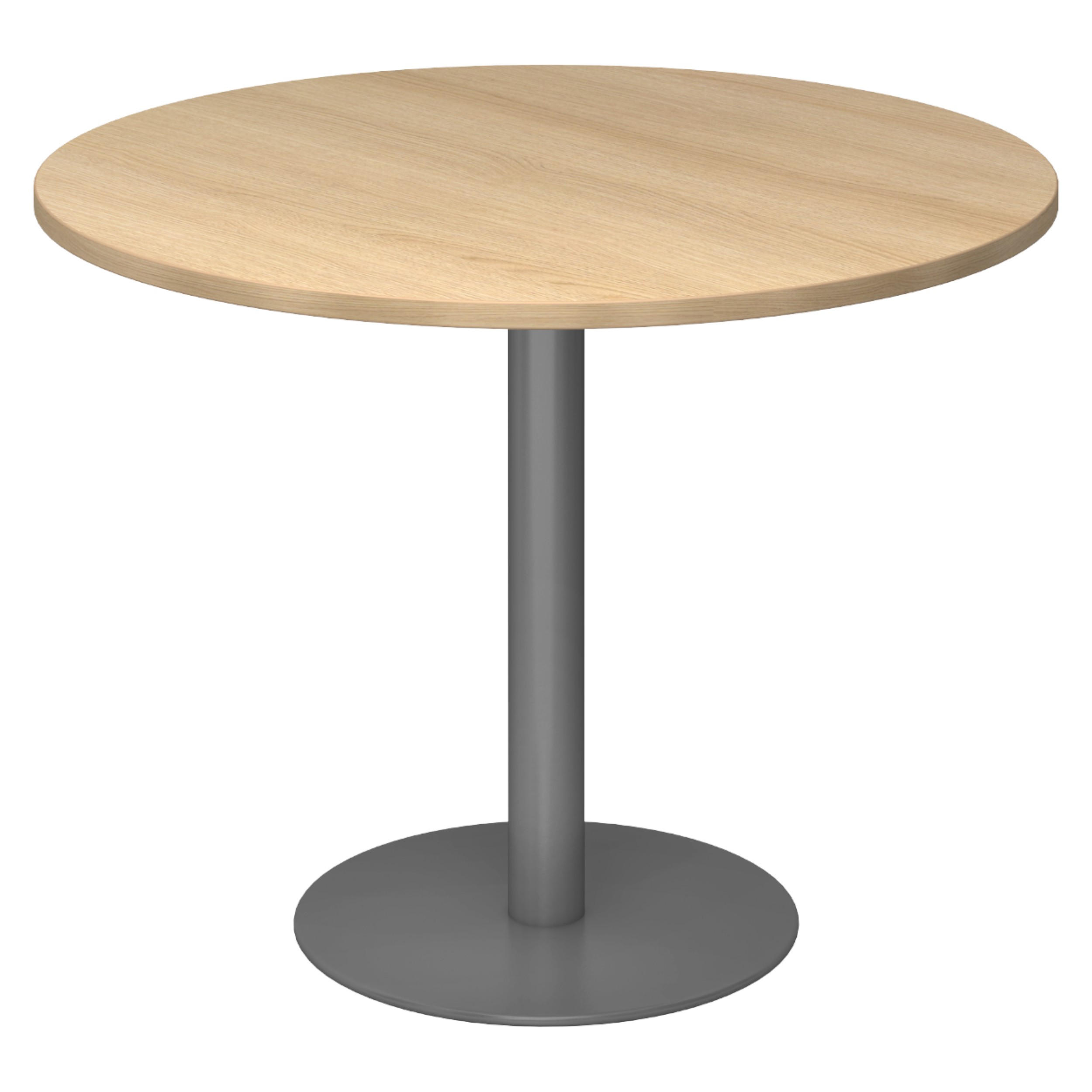 PAUSENTISCH groß STF 100/100/74,5 cm in Eichefarben/Graphitfarben - Eichefarben/Graphitfarben, Holzwerkstoff (100/100/74.5cm) - bümö