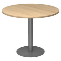 PAUSENTISCH groß STF 100/100/74,5 cm in Eichefarben/Graphitfarben - Eichefarben/Graphitfarben, Holzwerkstoff (100/100/74.5cm) - bümö