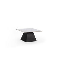 COUCHTISCH Merve Schwarz 80/80/43 cm - Schwarz, Stein (80/80/43cm) - Drawer