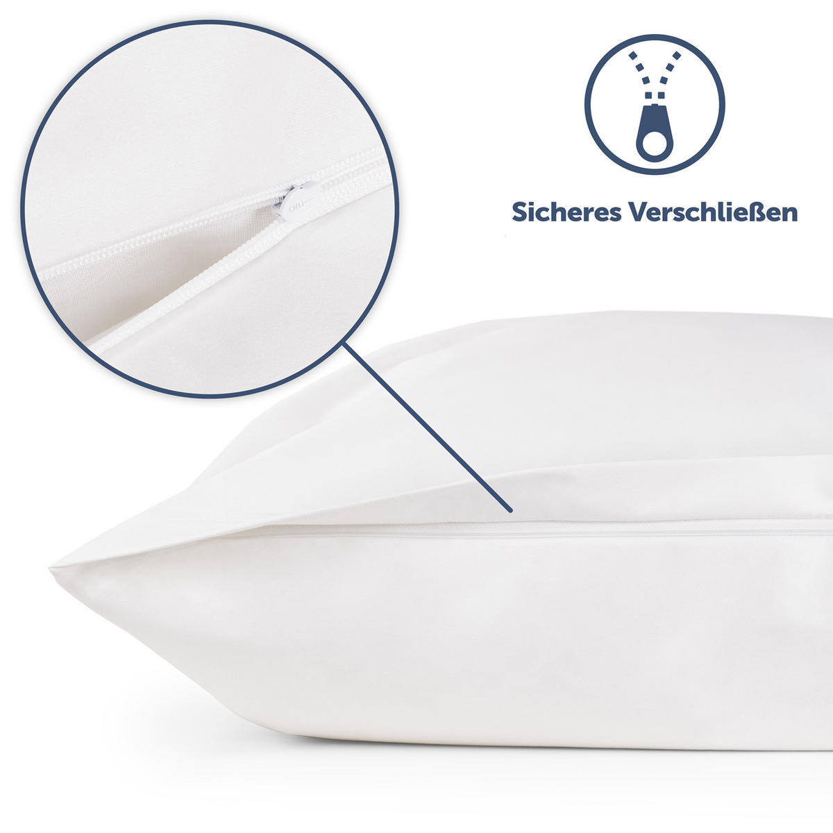MILBENBEZUG-DECKE Ronja 140/220cm 2er-Set - Weiß, Textil (220/140cm) - Blumtal