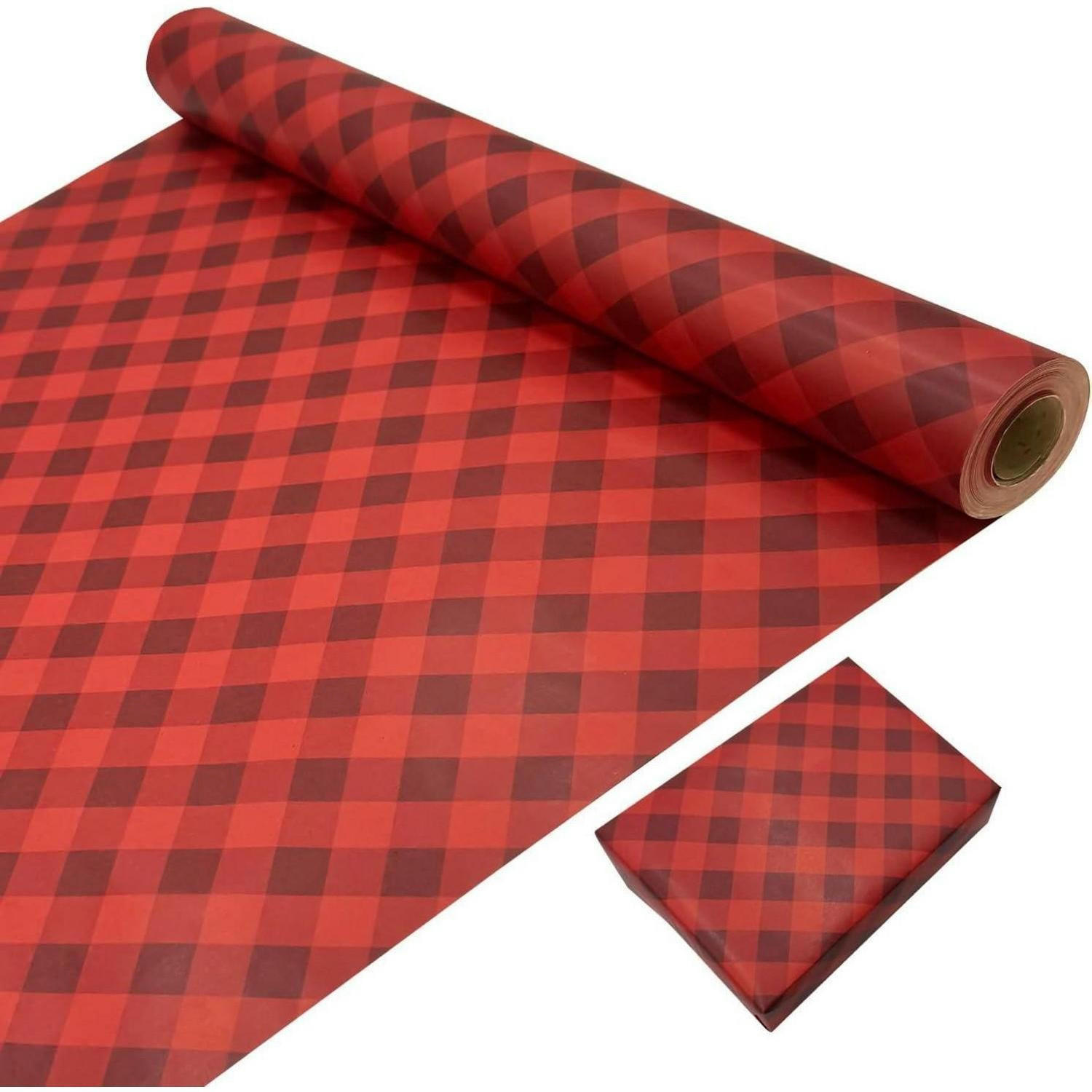 GESCHENKPAPIERROLLE Weihnachtsdesign 43 cm x 15 m - Rot, Papier (43/0.1/1500cm)