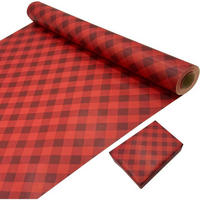 GESCHENKPAPIERROLLE Weihnachtsdesign 43 cm x 15 m - Rot, Papier (43/0.1/1500cm)