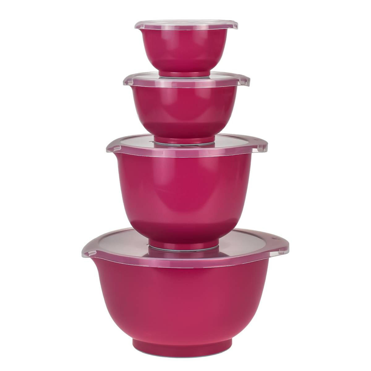 RÜHRSCHÜSSEL-SET Margrethe New dunkel pink(4tlg) - Pink, Kunststoff (21/15cm) - Rosti