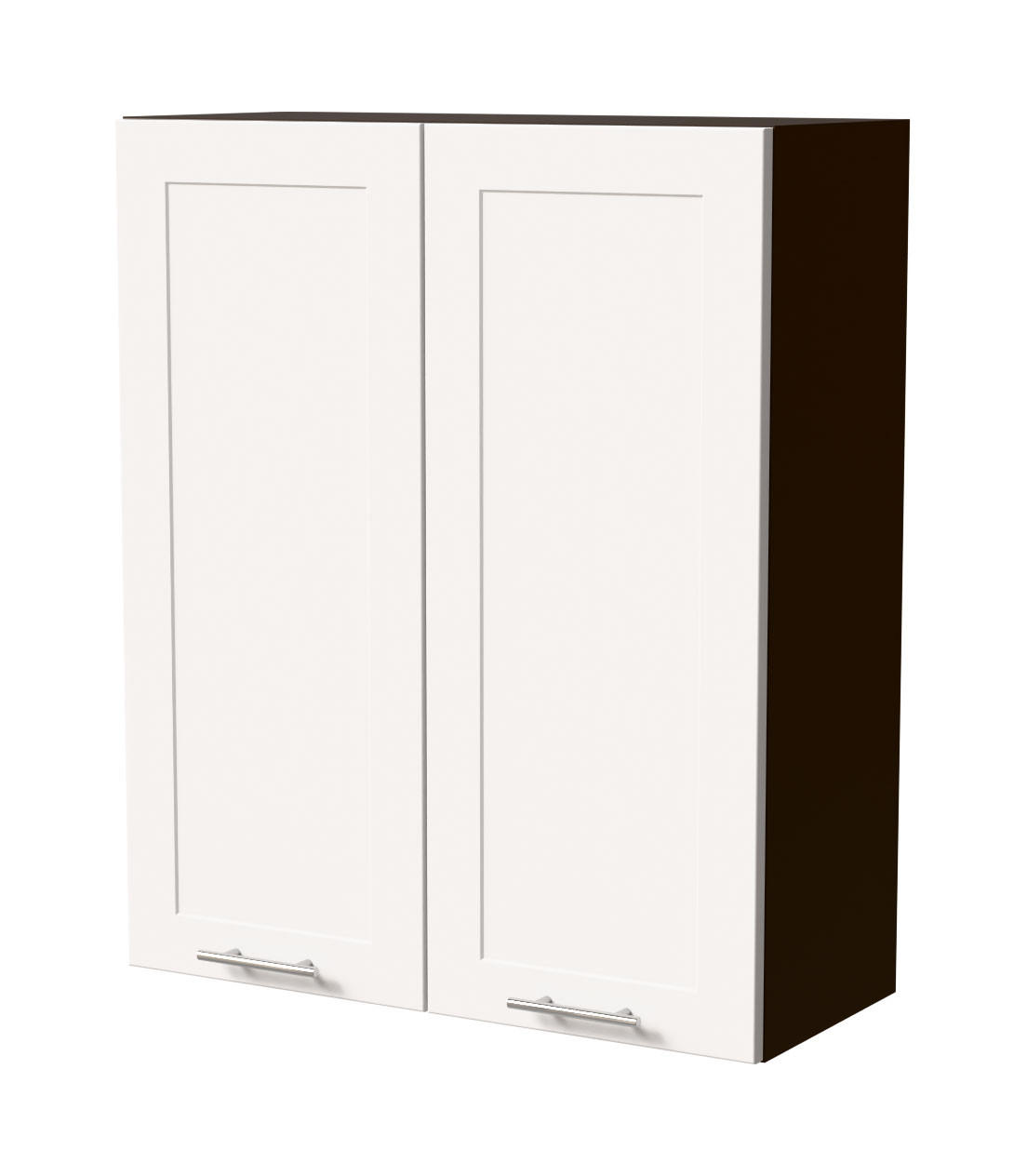 HÄNGESCHRANK Oslo W4/80 Lava / Weiß Matt 80 / 32,5 / 96cm - Dunkelgrau/Weiß, Holz/Holzwerkstoff (80/96/32.5cm) - Feldmann-Wohnen