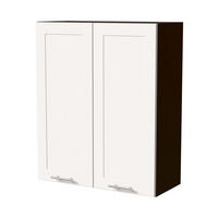 HÄNGESCHRANK Oslo W4/80 Lava / Weiß Matt 80 / 32,5 / 96cm - Dunkelgrau/Weiß, Holz/Holzwerkstoff (80/96/32.5cm) - Feldmann-Wohnen