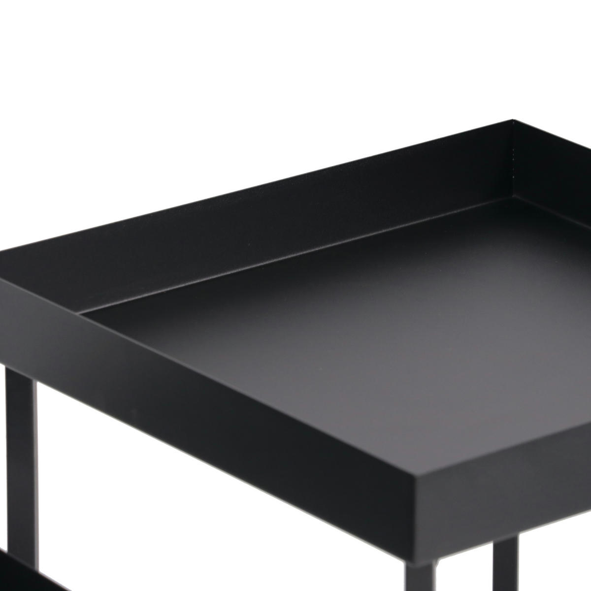 COUCHTISCH Heinola SET 2-teilig 40/40/44 - Schwarz, Metall (40/40/44cm) - [en.casa]