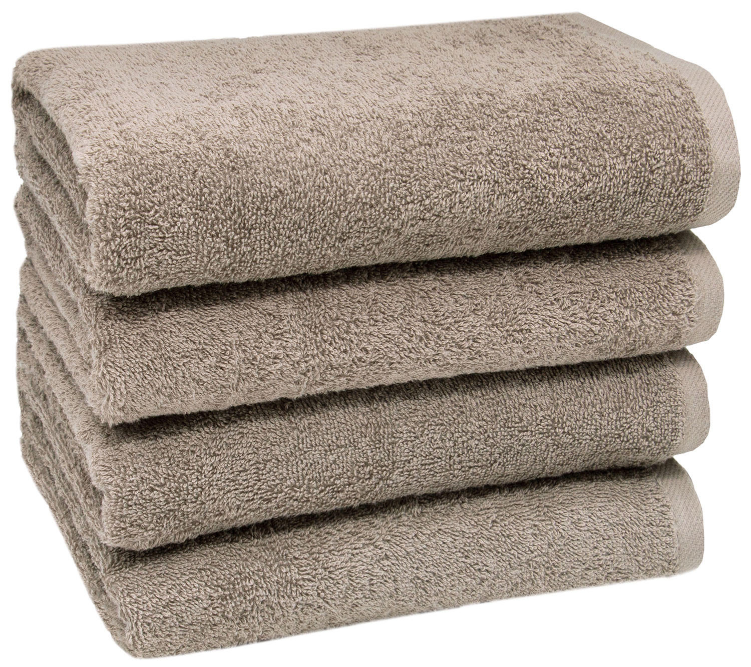HANDTÜCHER, 4er-Set, 50x100 cm, 100% Baumwolle, Grau - Fango, Textil (50/100cm) - Zollner