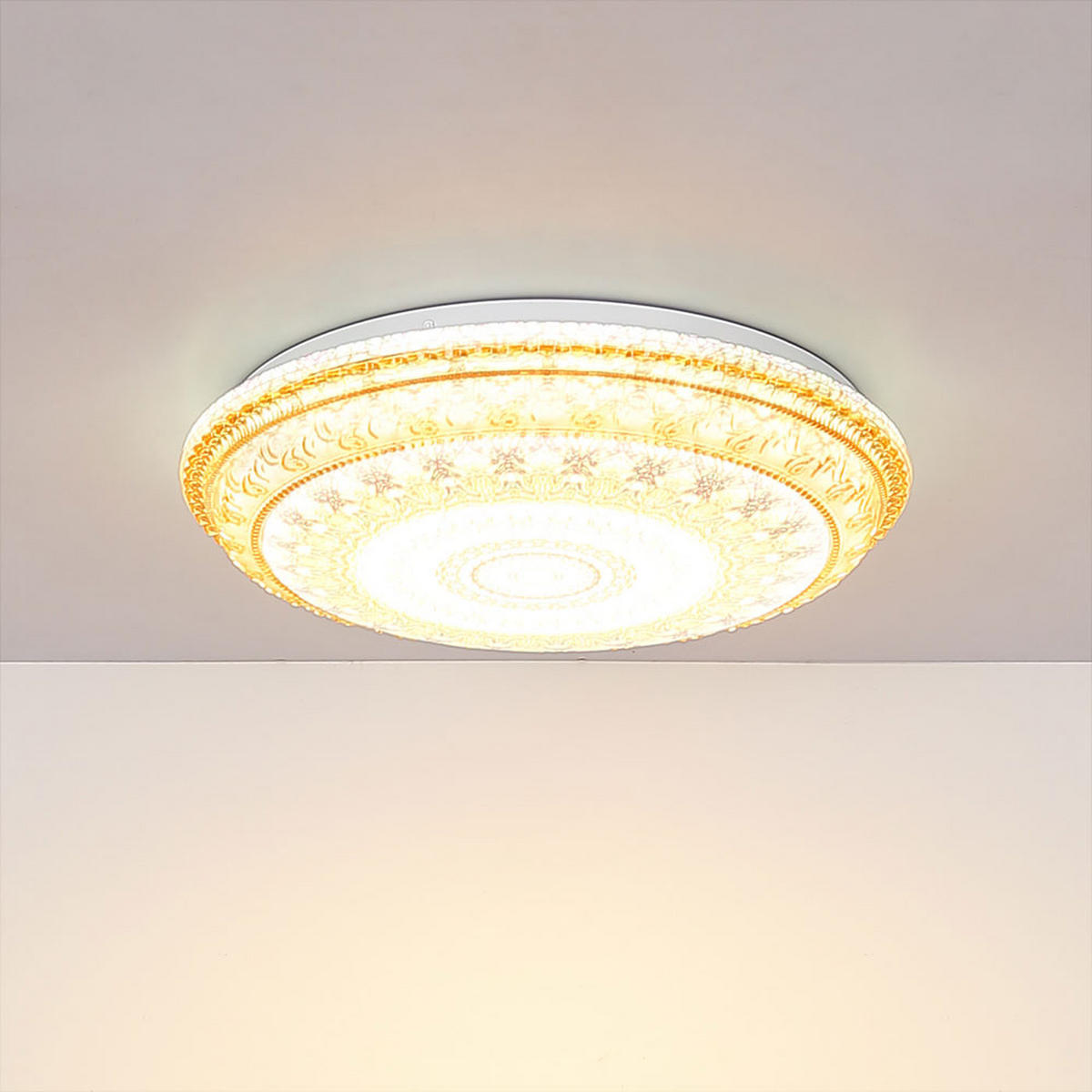 LED DECKENLEUCHTE LAZARO Bunt - Multicolor, Metall (39/39/8.5cm) - Globo Lighting