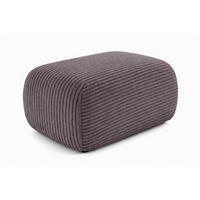 HOCKER Sitzpouf Für Wohnzimmer, Cordstoff Poso, Dunkelgrau, BIS - Dunkelgrau, Holz (64/40/40cm) - Kaiser Möbel