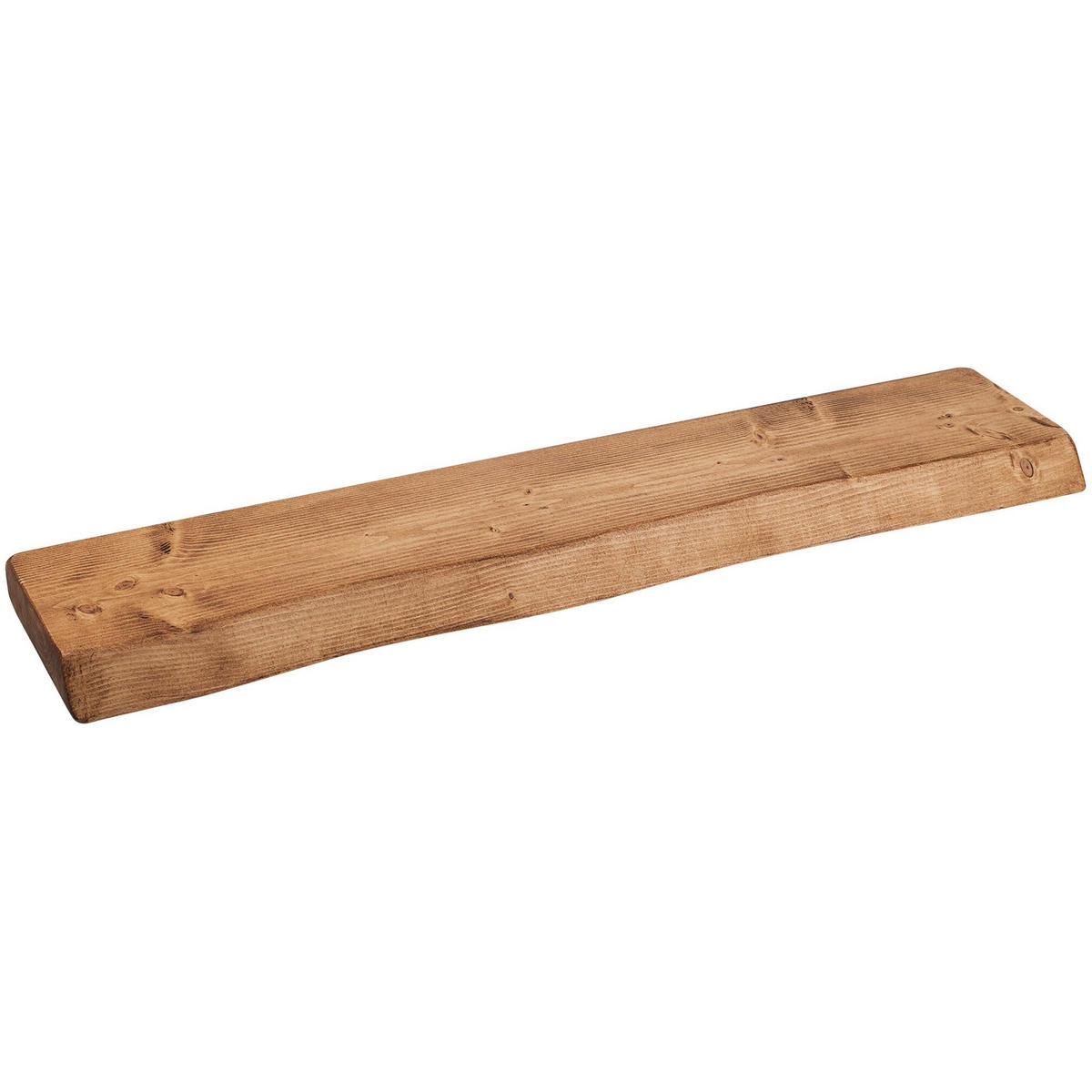 WANDREGAL rustikales 16/3,8/180 cm dunkle Eiche - Dunkelbraun, Holz (180/3.8/16cm)