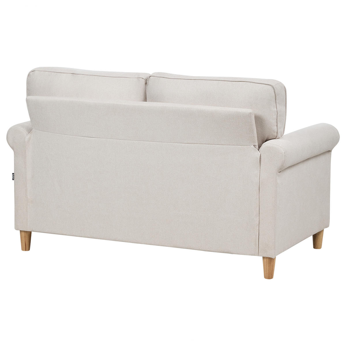 2-SITZER-SOFA Stoff helles Beige Ronneby - Hellbraun/Beige, Textil (140/88/78cm) - Beliani