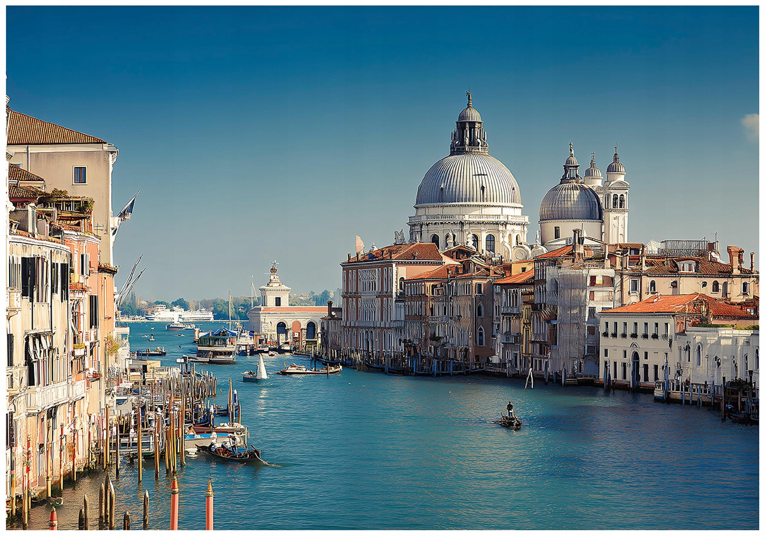 FOTOTAPETE Venedig Stadt Blau 400x280 cm - Multicolor, Papier (400/280cm) - Wallarena
