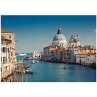 FOTOTAPETE Venedig Stadt Blau 400x280 cm - Multicolor, Papier (400/280cm) - Wallarena
