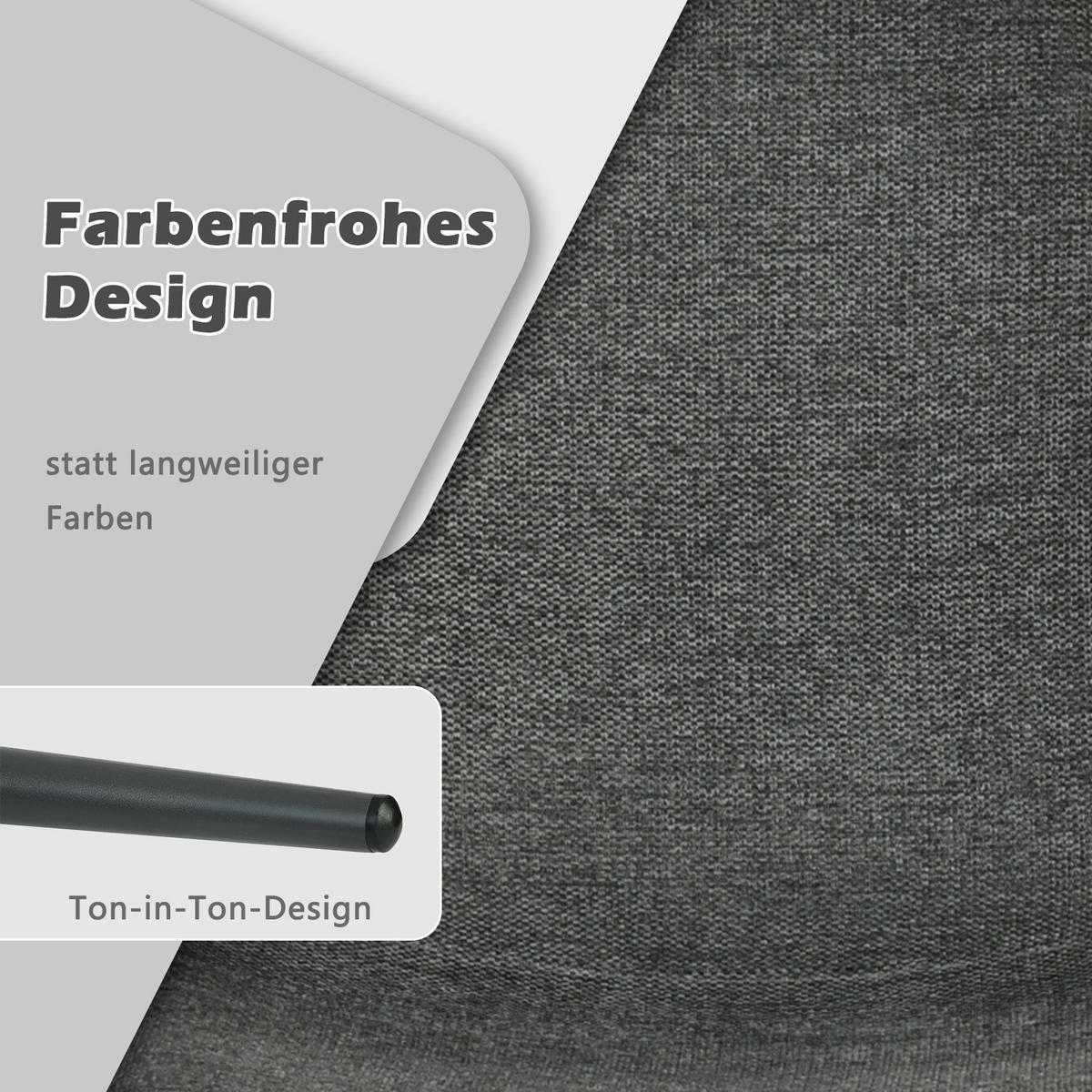 ESSZIMMERSTÜHLE 4er Set Webstoffbezug Grau - Grau, Metall (40.5/85/41.5cm) - Meubles Cosy