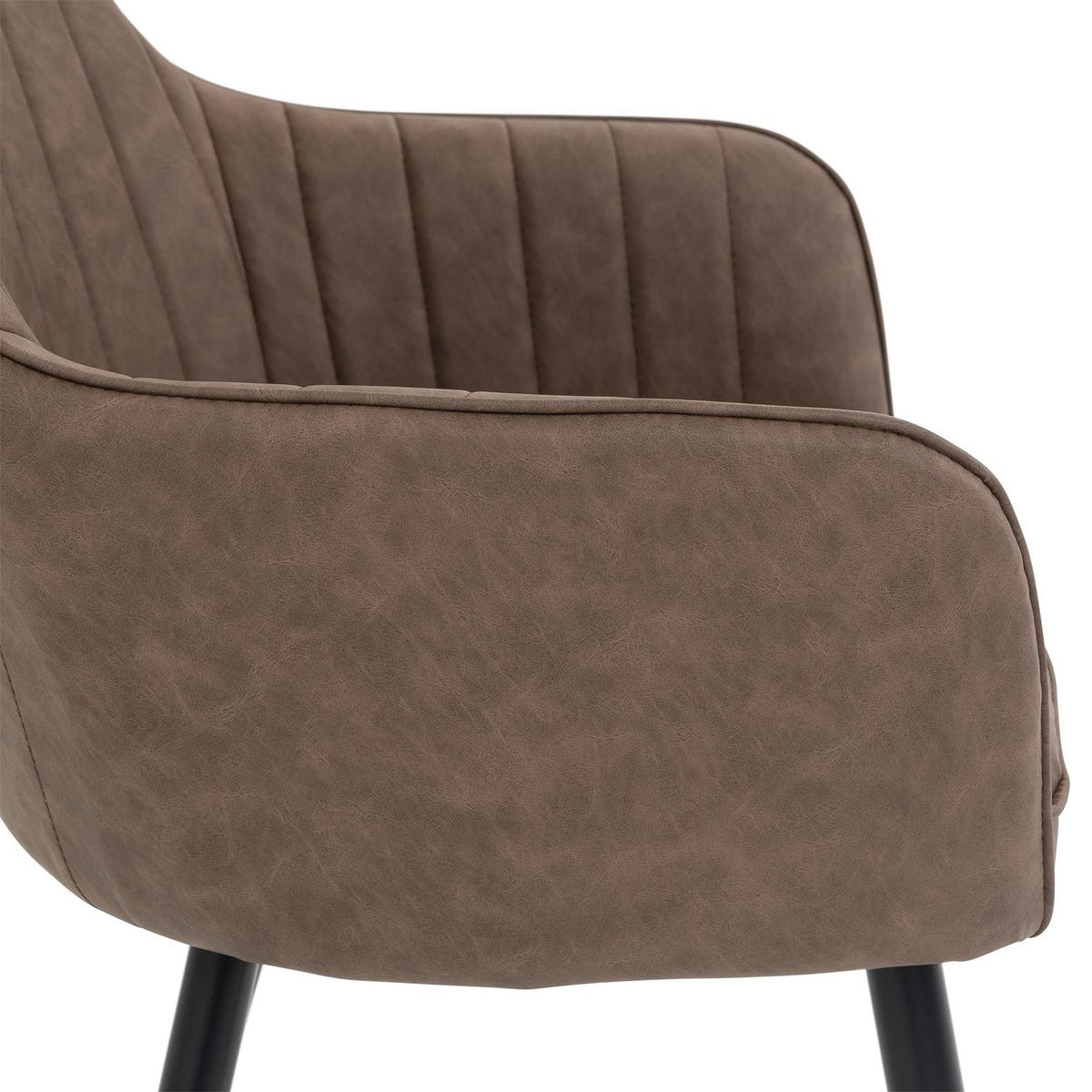 ESSZIMMERSTÜHLE ETTA 2er-Set braun - Braun, Textil (57/85/58cm) - IDIMEX