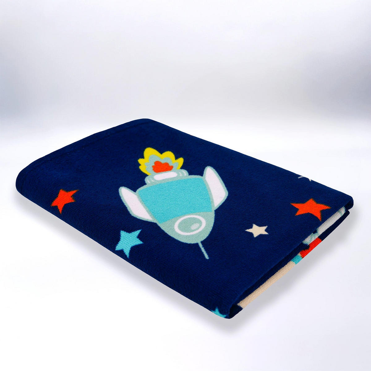 STRANDTUCH Kinder Mikrofaser Blau 70x140 250g/m² - Galaxy - Blau, Textil (140/70cm) - LE COMPTOIR DE LA PLAGE