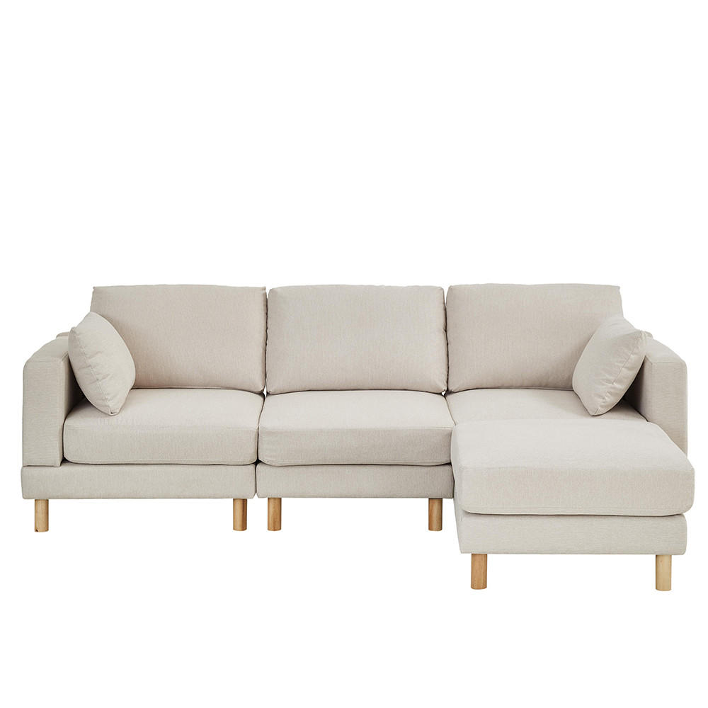 ECKSOFA 235×152×78 cm, L-förmiges Sofa in Beige - Beige, Textil (152/235cm) - KOMHTOM