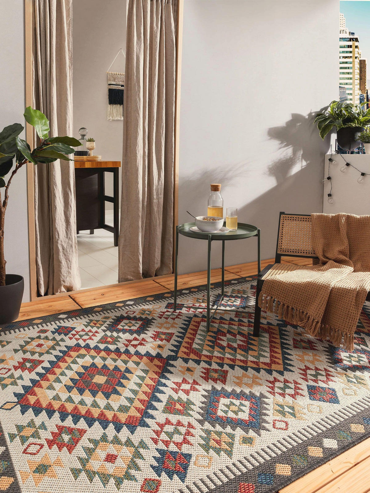 OUTDOORTEPPICH Mirena Multicolor 160x230 cm - Multicolor, Textil (160/230cm) - benuta Nest
