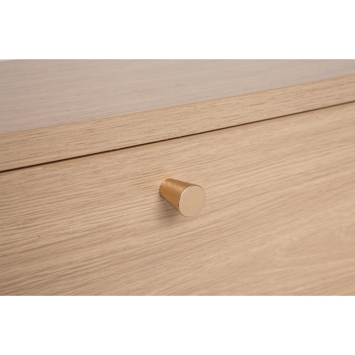 SCHUHSCHRANK Helles Holzdekor Eiche B126 cm SILVESTRE - Eiche Bianco, Holz (17/129.3/126.6cm) - Miliboo