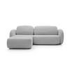 ECKSOFA OLIO L-Form Schlaffunktion mit Bettkasten, lose Rückenkissen, freistehend, LINKS 174x248 cm Grey - Hellgrau, Holz/Textil (174/248cm) - DomoHome