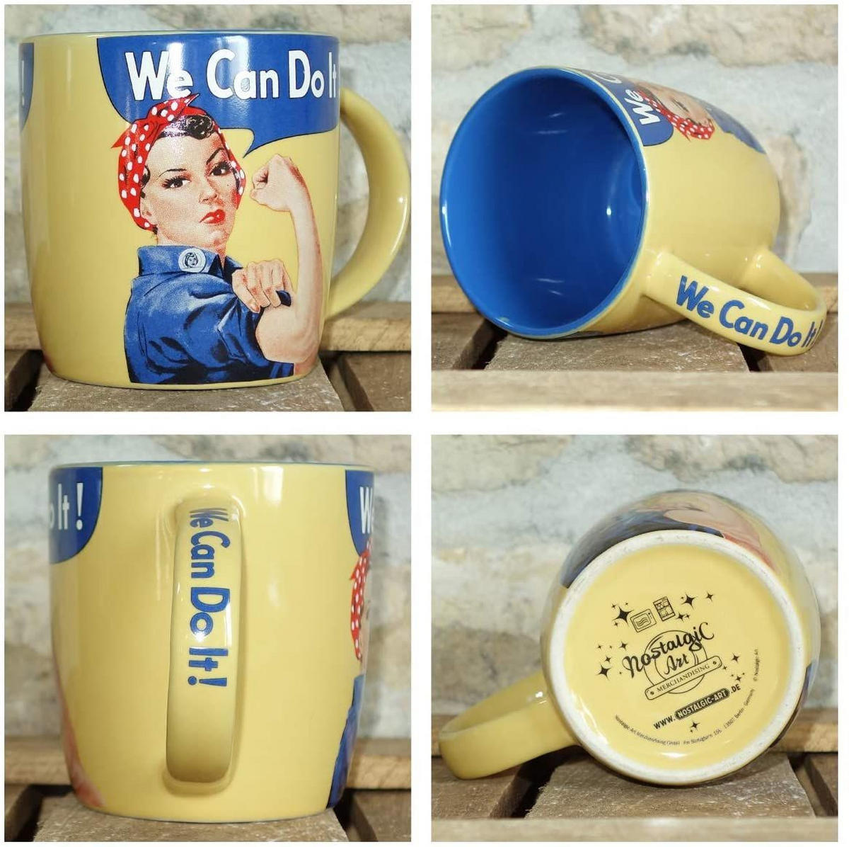 KAFFEETASSE 330 ml USA We can do it - Multicolor, Keramik (0.33L) - Nostalgic-Art