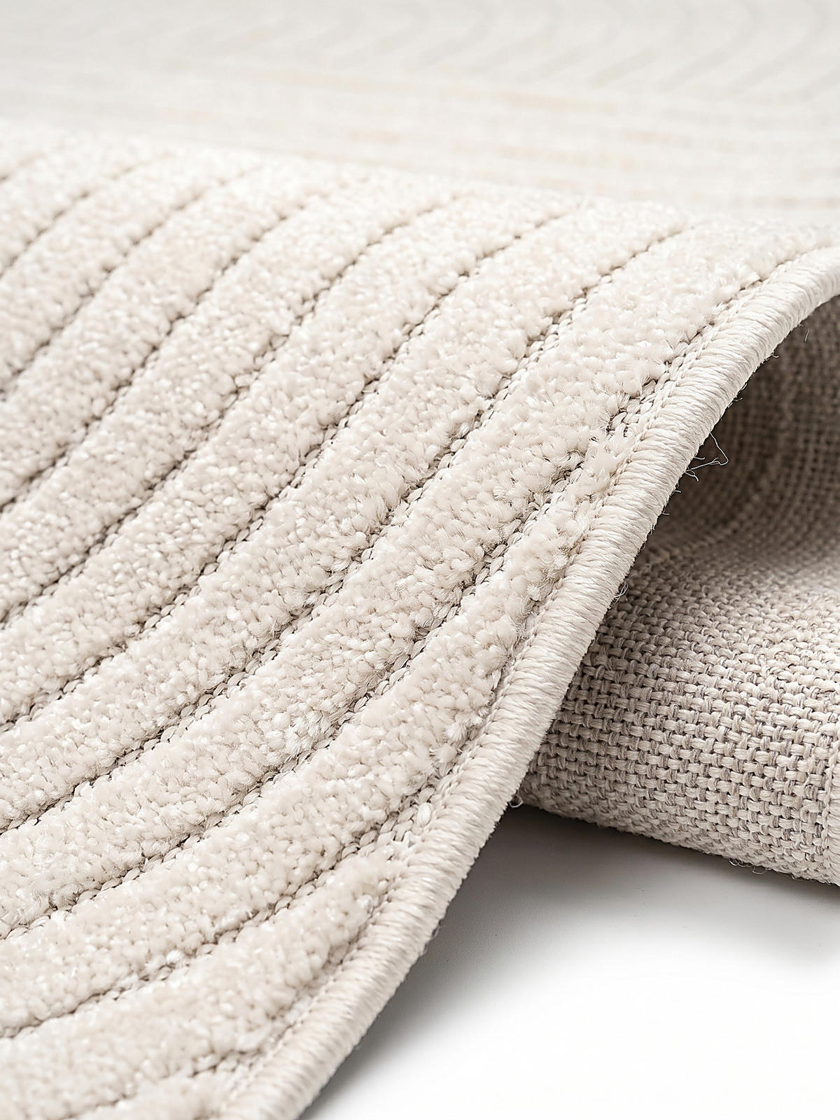 TEPPICH Outdoor Geometrisch MEZEN Polypropylen Creme 200 x 280 cm - Beige, Textil (200/280cm) - KADIMA DESIGN