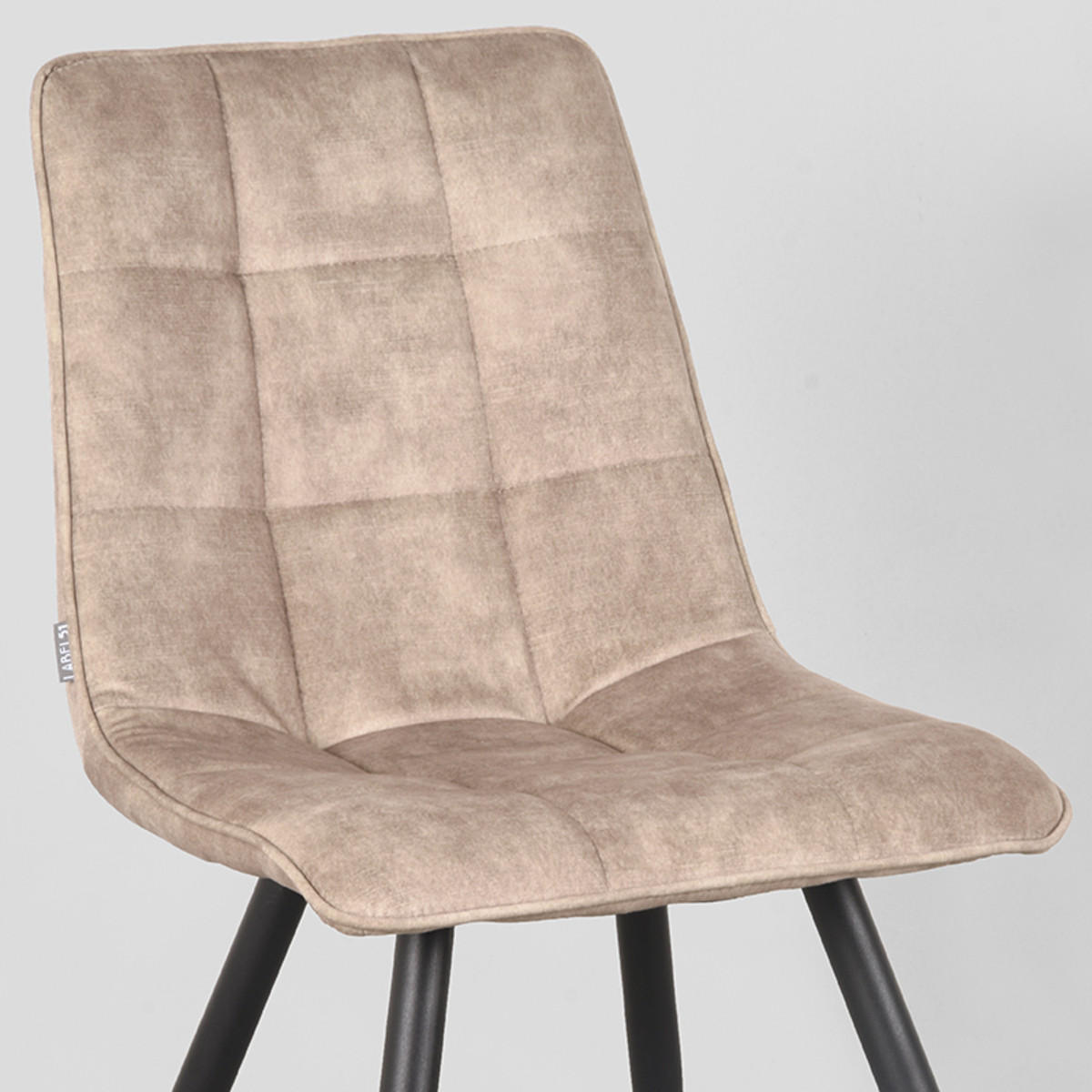 ESSZIMMERSTUHL Jelt Beige 56/45/85 cm 2er-Set - Beige, Textil (45/85/56cm) - LABEL51