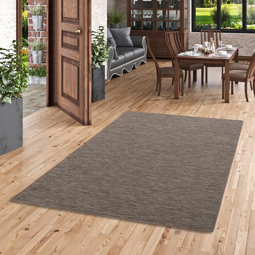 Thumbnail - Snapstyle Sisal-Optik, Braun, Textil, 80x240 cm, Teppiche & Böden, Teppiche, Flachgewebe-Teppiche