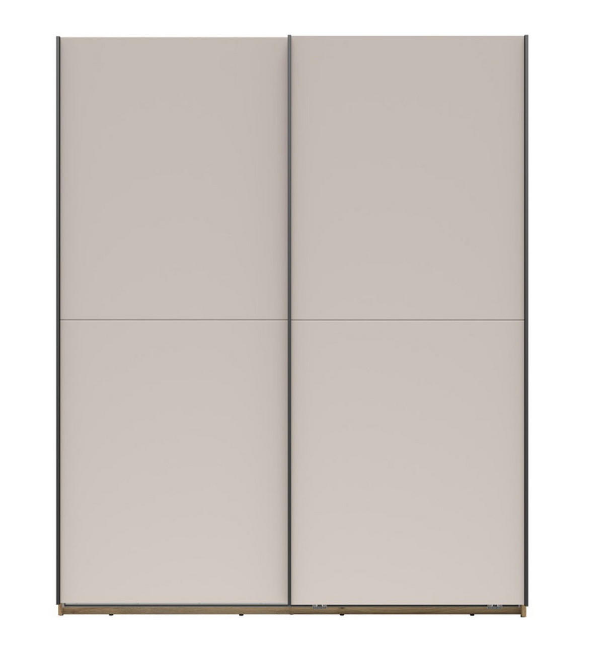 SCHWEBETÜRENSCHRANK Chuck Mauvella Eiche / Kaschmir 170 / 64 / 210cm - Kaschmir/Eichefarben, Holzwerkstoff/Kunststoff (170/210/64cm) - Feldmann-Wohnen