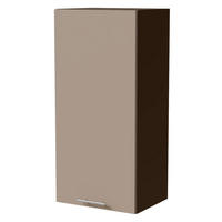 HÄNGESCHRANK Brerra W4/45 Lava / RAL 1019 graubeige Matt 45 / 32,5 / 96cm - Dunkelgrau/Graubraun, Holz/Holzwerkstoff (45/96/32.5cm) - Feldmann-Wohnen